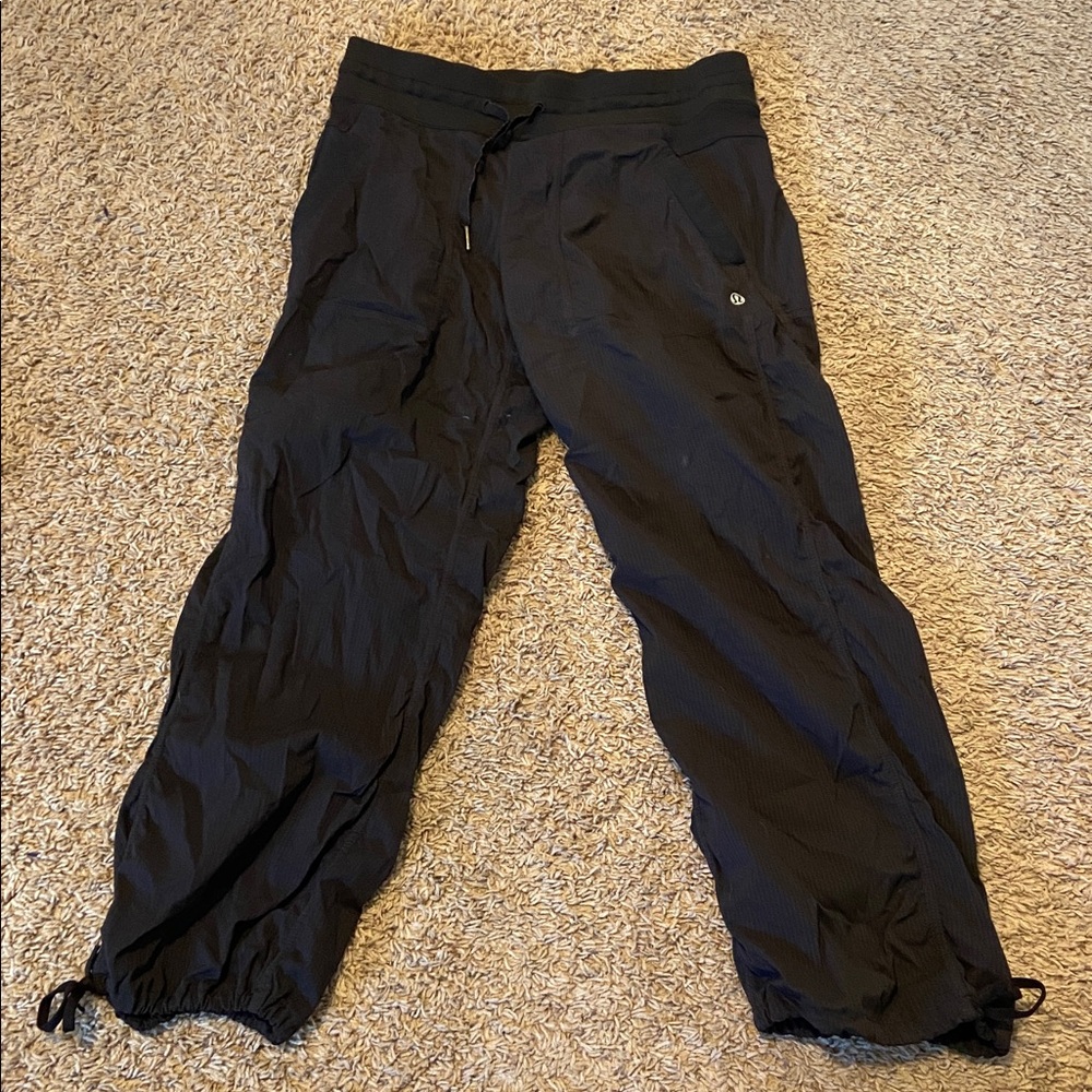 Black Hemmed Lululemon Joggers